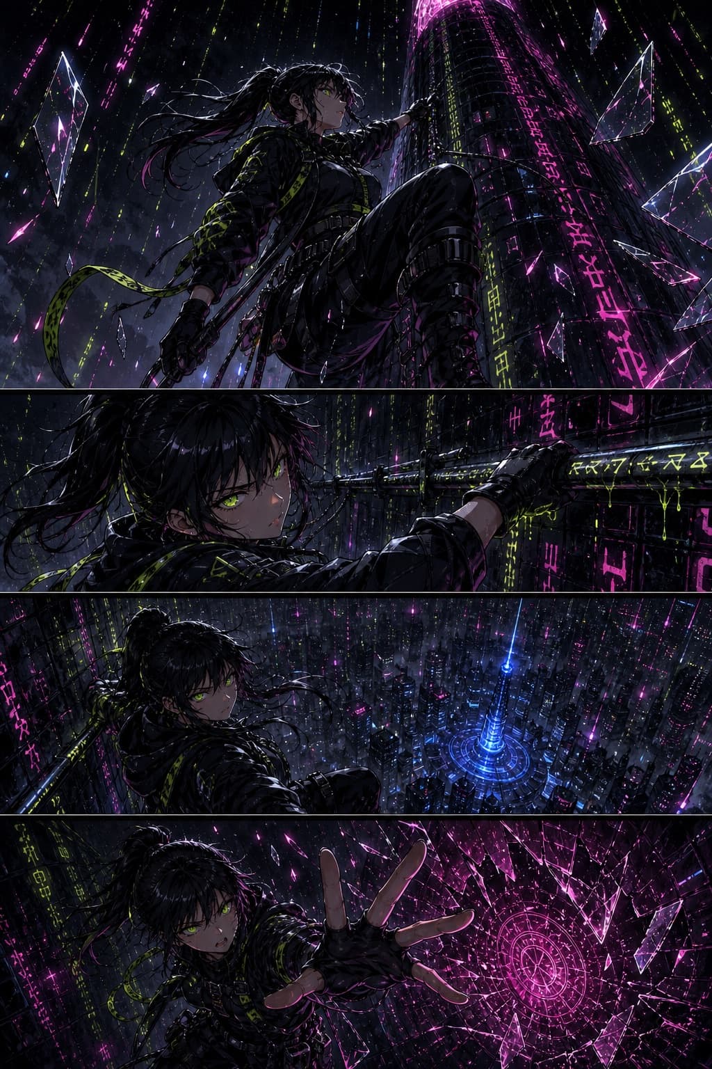 A free sample episode generated by AI Manhwa