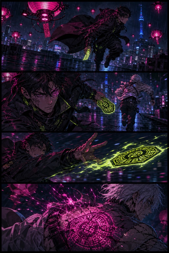 Lantern Debt — community sample published on AI Manhwa